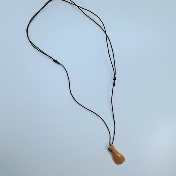 Australian natural boulder opal pendant with leather necklace - Picture 8 of 11